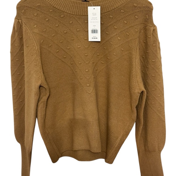 French Connection Textured Tan Sweater - Picture 2 of 6